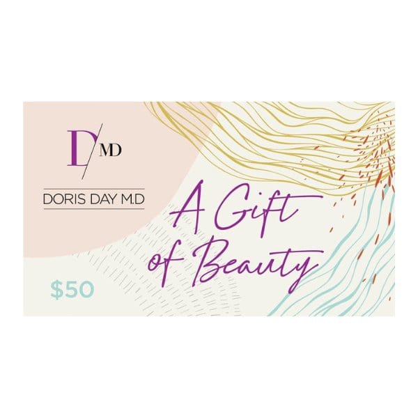 DORIS DAY MD SKINCARE giftcard $50.00 Gift Card 50: A Gift of Beauty